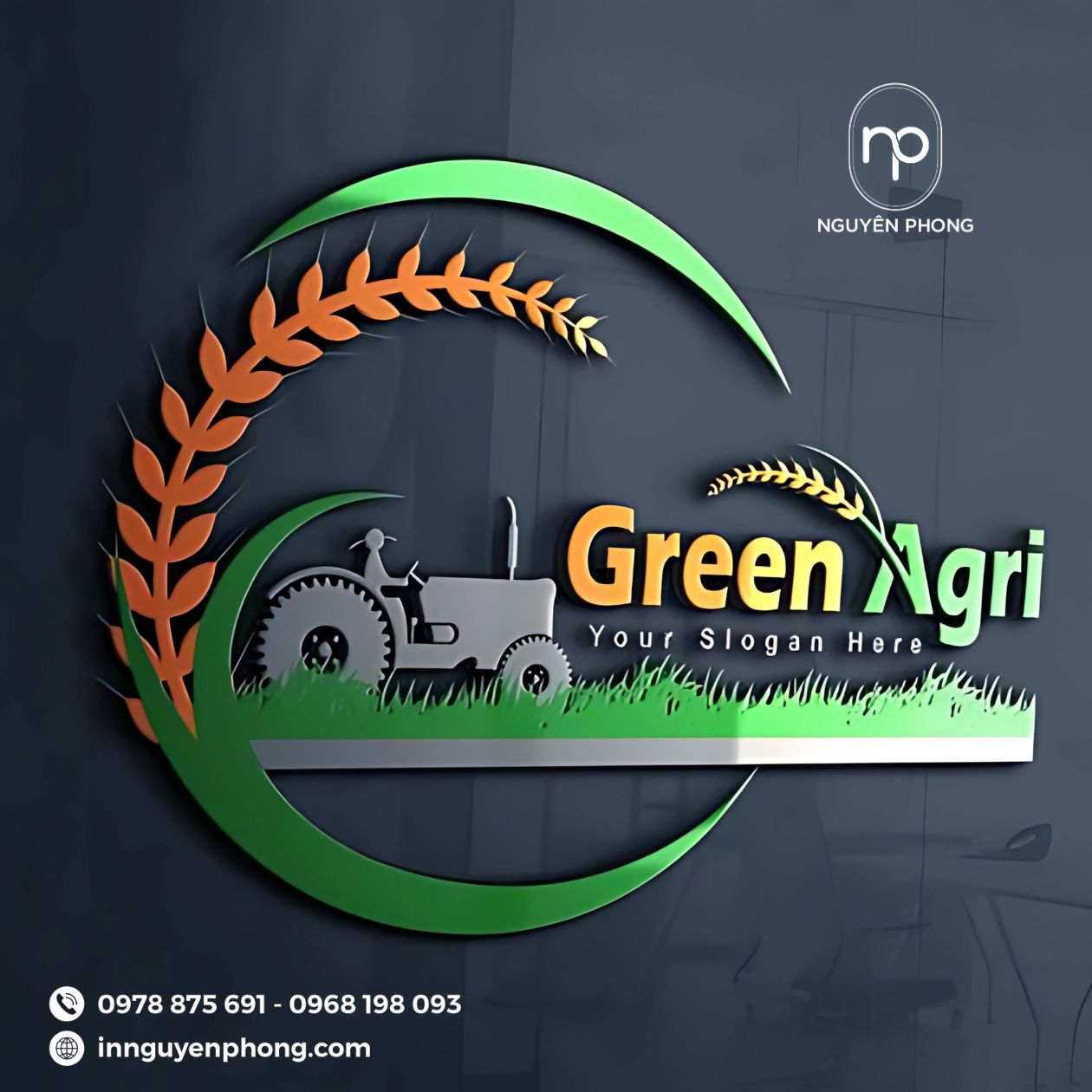 Mẫu logo nông sản sạch